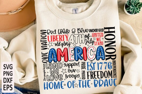 4th of July SVG & PNG: A Trendy Graphic Design Asset for T-Shirt Projects