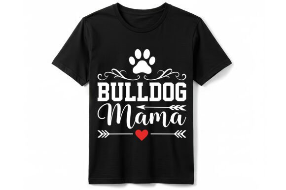 Bulldog Mama T-Shirt Graphic Design Asset Review