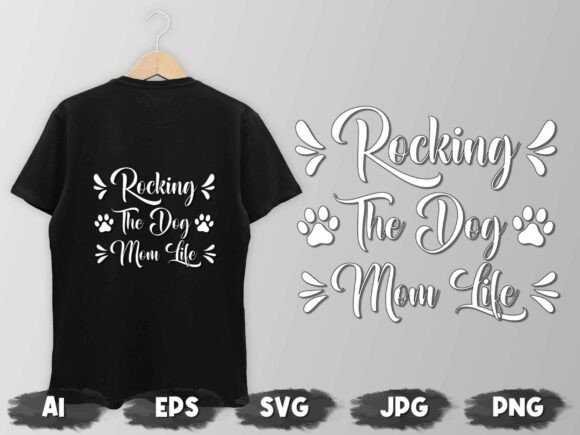 Dog Lover T-Shirt 9 Dog Mom: A Bold Graphic for Themed Merch