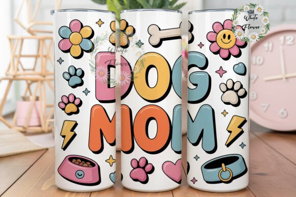 Dog Mom 20oz Tumbler Wrap Graphic Design Review