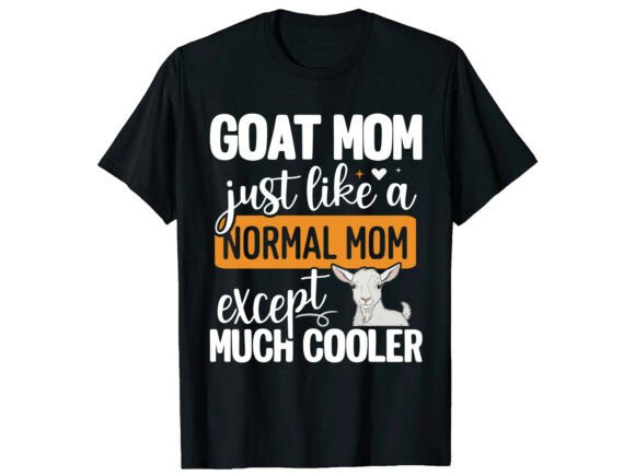 Goat Mom T-Shirt Design: A Playful Graphic for Small Business Branding