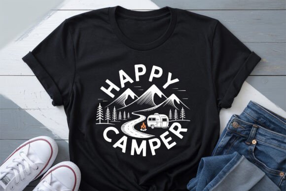 Happy Camper Shirt SVG PNG: A Versatile Graphic for Local Business Branding
