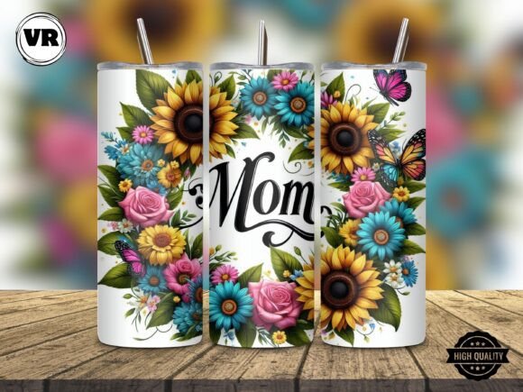 Mom 20oz Tumbler Wrap: A Versatile Graphic Design Asset for Modern Branding