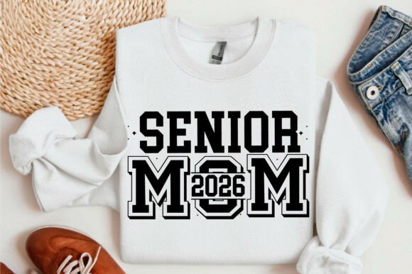 Senior Mom Class of 2026 PNG for T-Shirt Designs and Graphics