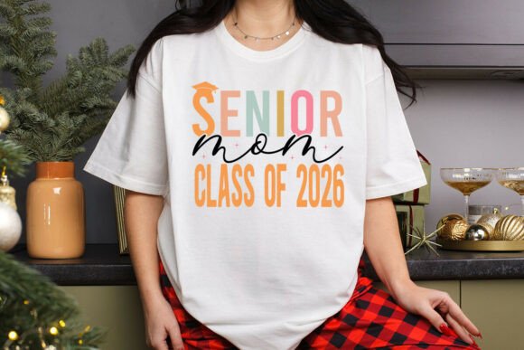 Senior Mom Class of 2026 T-Shirt Design: A Graphic Asset for Modern Content Creators